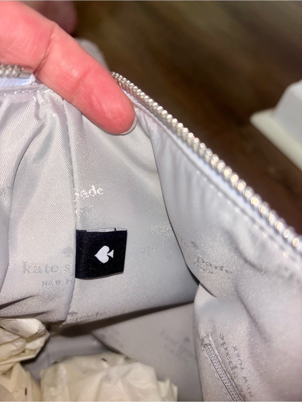 Kate Spade pale blue leather tote & pebbled leather wallet Duo NWT! MSRP $638! - Picture 5 of 16